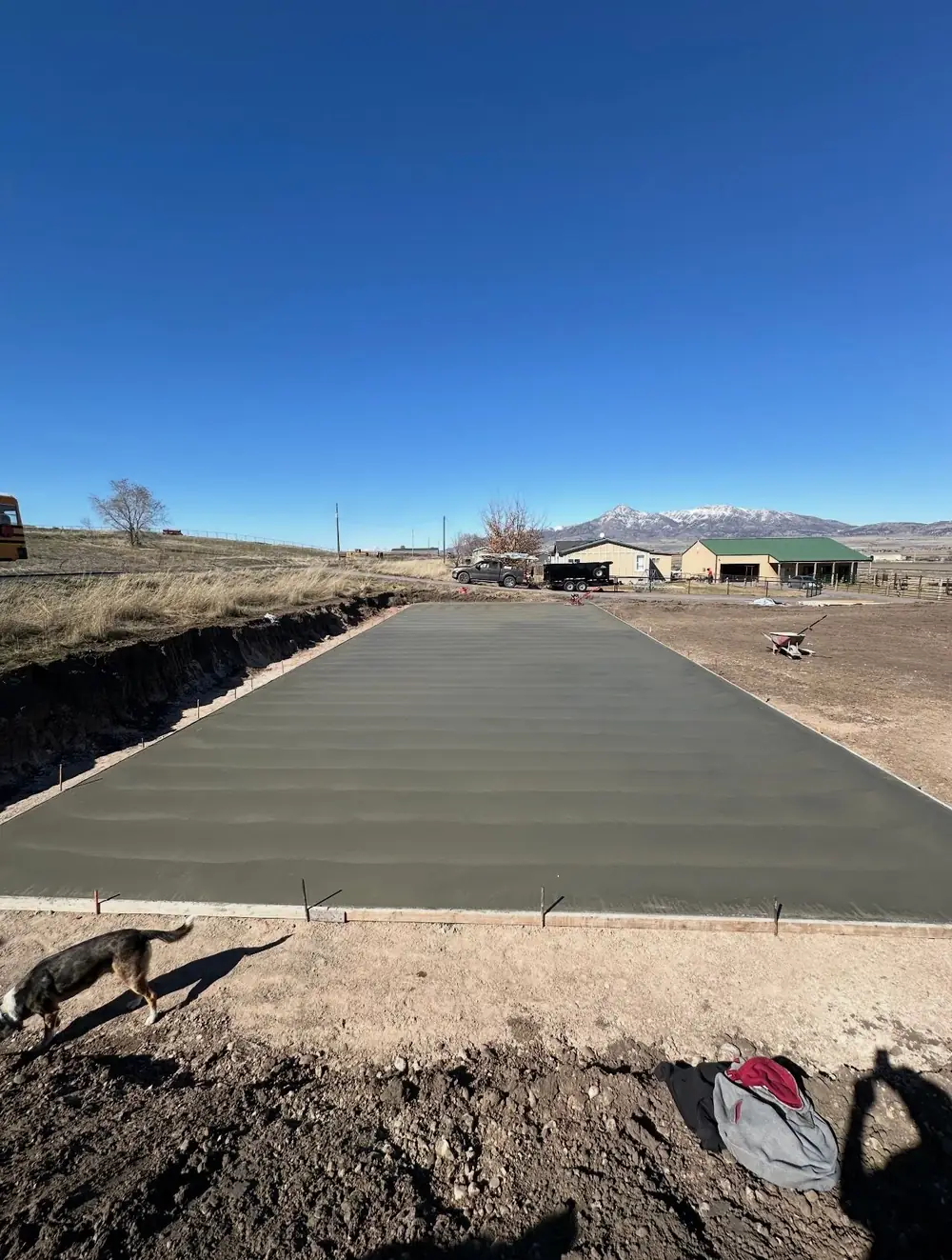 Concrete driveway in Logan, Utah